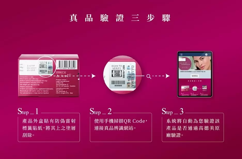 4D童妍針-跨時代的保養療程 真品驗證三步驟
